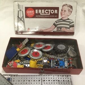 1959 Gilbert Erector 10042 Automatic Radar Scope Set LID DISCONNECTED INCOMPLETE